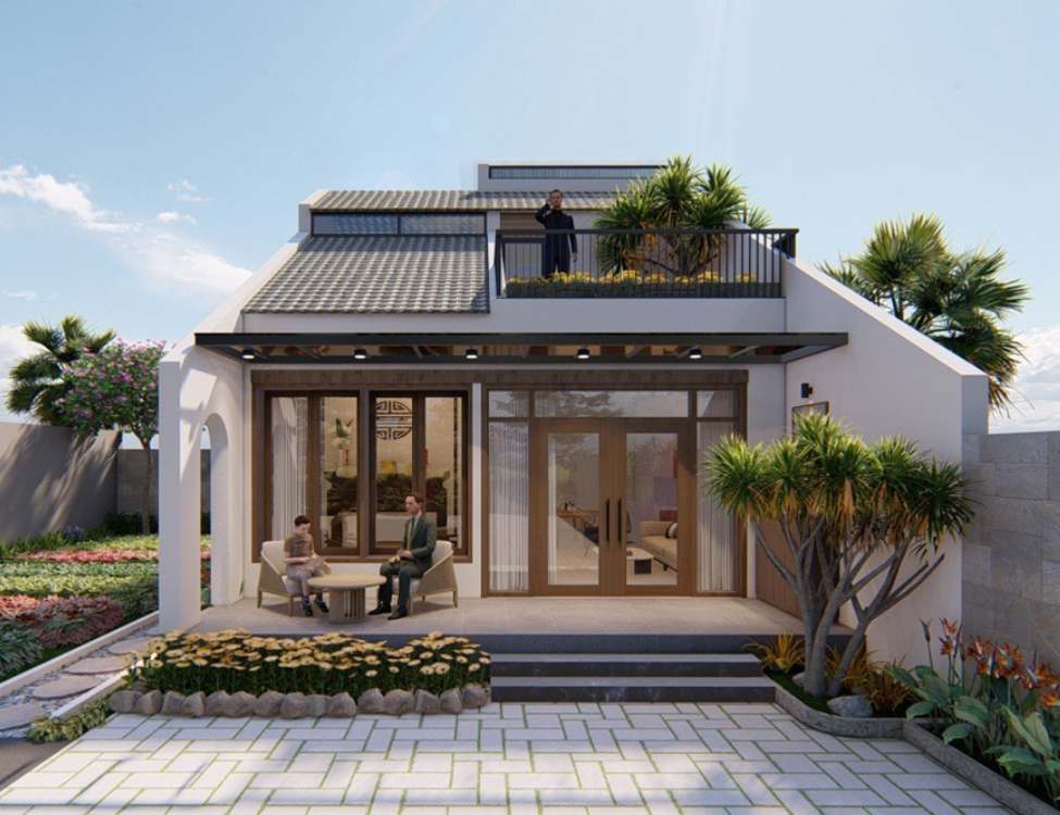 Mẫu nhà 5x10m gác lửng cấp 4 đẹp tiết kiệm