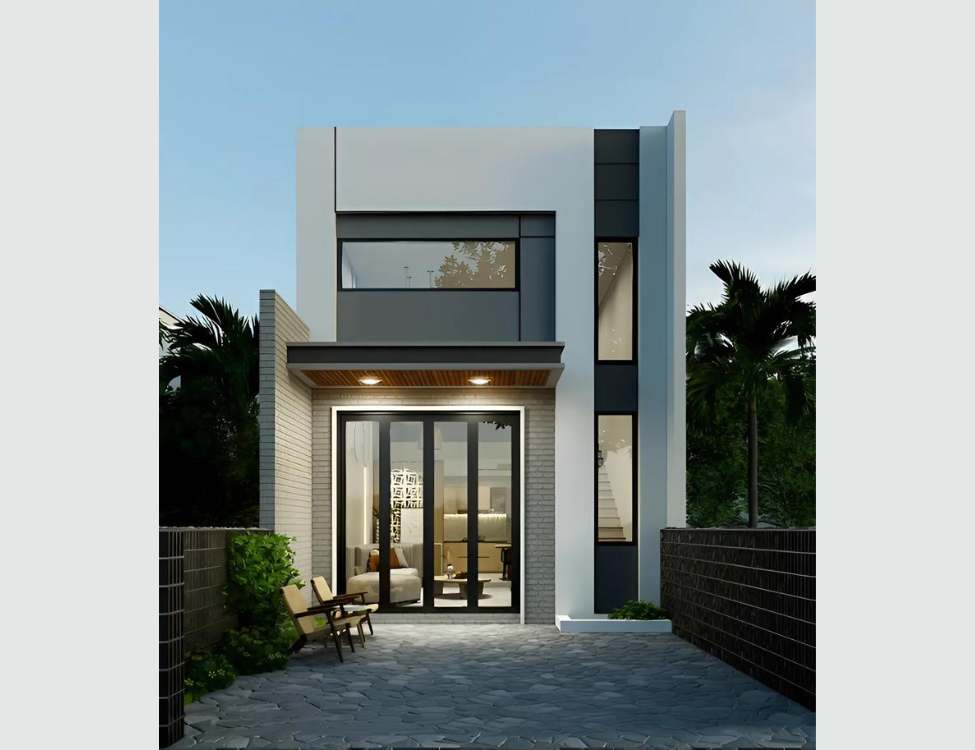 mẫu nhà 5x10 m gác lửng