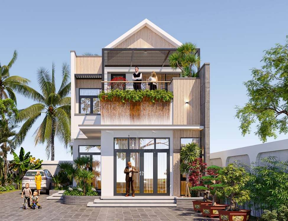 Mẫu mái Thái gác lửng phong cách cổ điển