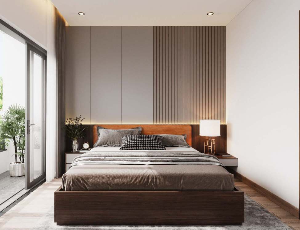 Phòng ngủ nhà gác lửng 5x10