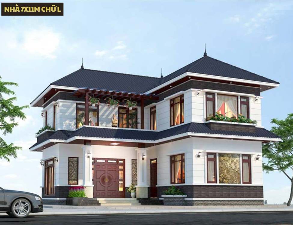 Nhà chữ L – giúp nhà thoáng và có sân nhỏ
