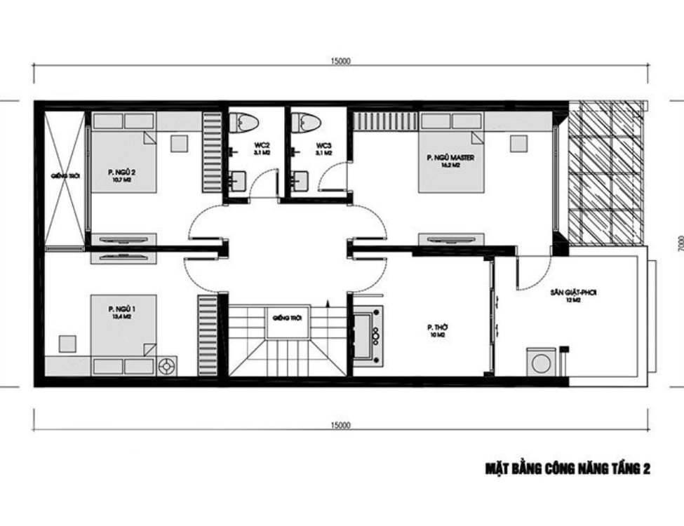 Tầng 2 bố trí ra sao để hợp lý?