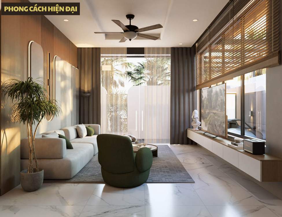 Phong cách hiện đại nhà 7x11m
