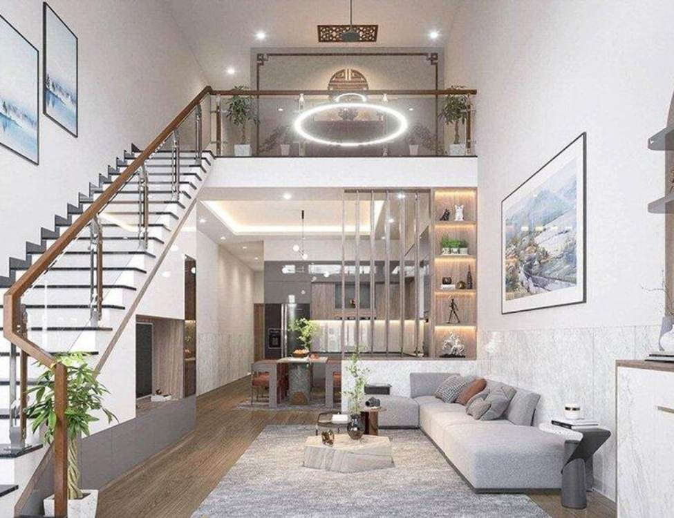 Mẫu nhà 5x10m gác lửng khi cần thêm diện tích
