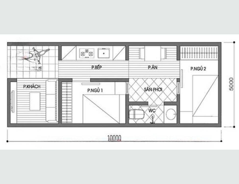 Vì sao lựa chọn 2 phòng ngủ trên diện tích nhỏ