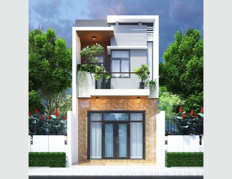 Top mẫu nhà ống 2 tầng 4x10m có 3 phòng ngủ kèm bản vẽ công năng