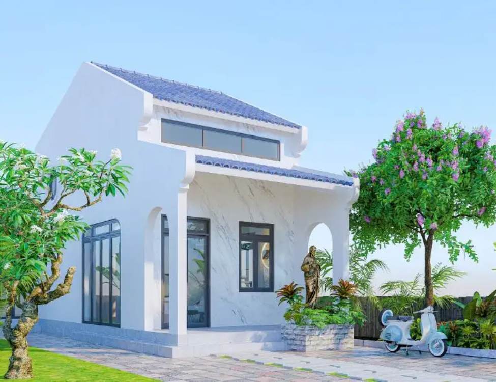 Nhà cấp 4 5x10m có gara trước sân