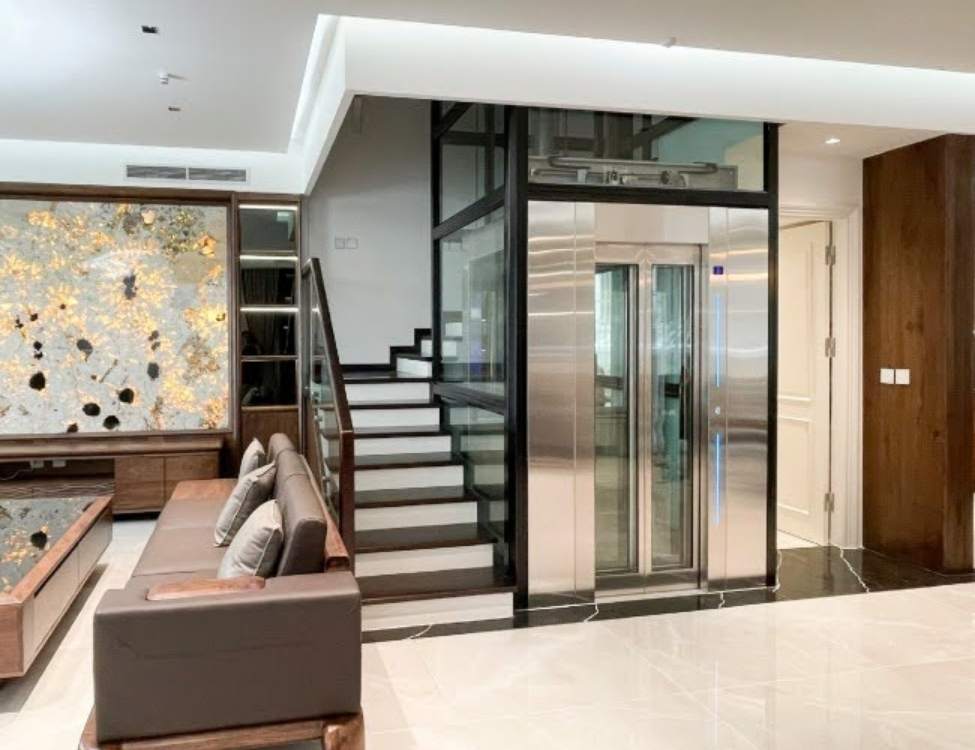 thiết kế nhà 5x10m có thang máy