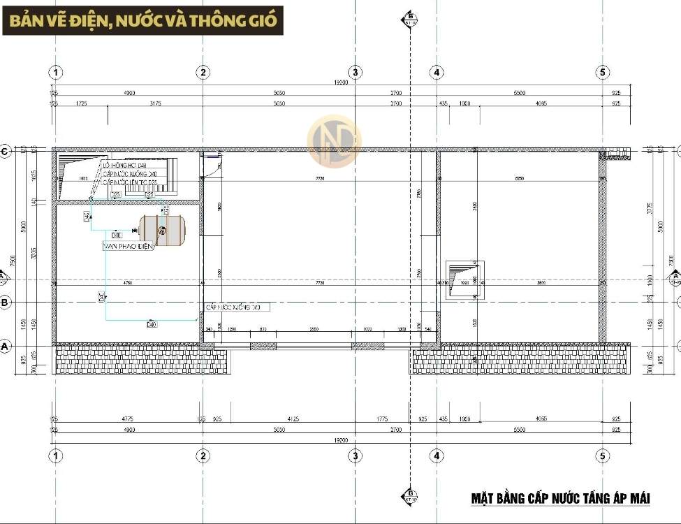 Bản vẽ điện, nước và thông gió