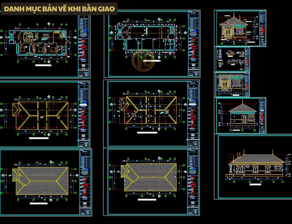 Danh mục bản vẽ khi bàn giao