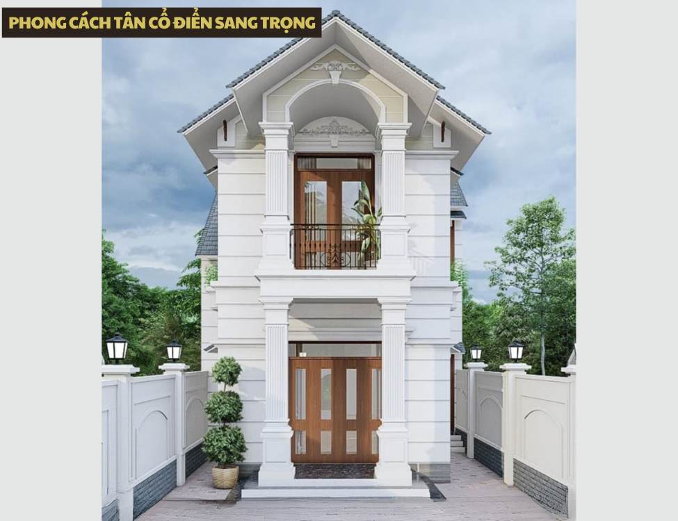 Phong cách tân cổ điển sang trọng, thanh lịch với biến tấu 2 tầng