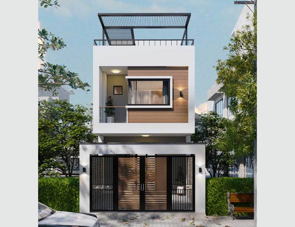 mẫu thiết kế nhà 4x10m 1 trệt 1 lầu