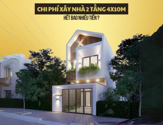 Top các mẫu thiết kế nhà 4x10m 1 trệt 1 lầu đẹp và tiện nghi
