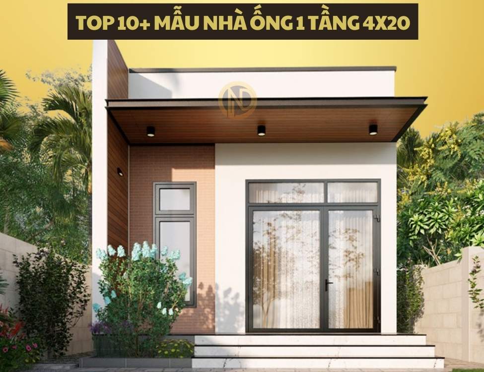 nhà ống 1 tầng 4x20