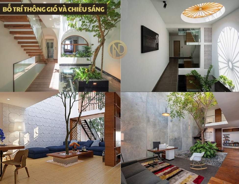 Bố trí thông gió và chiếu sáng
