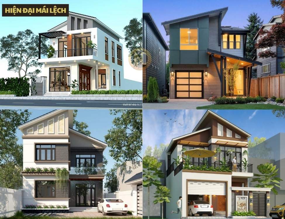 Hiện đại mái lệch