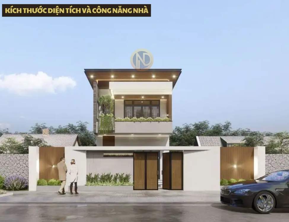 Kích thước diện tích và công năng nhà