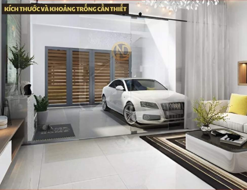 Kích thước và khoảng trống cần thiết