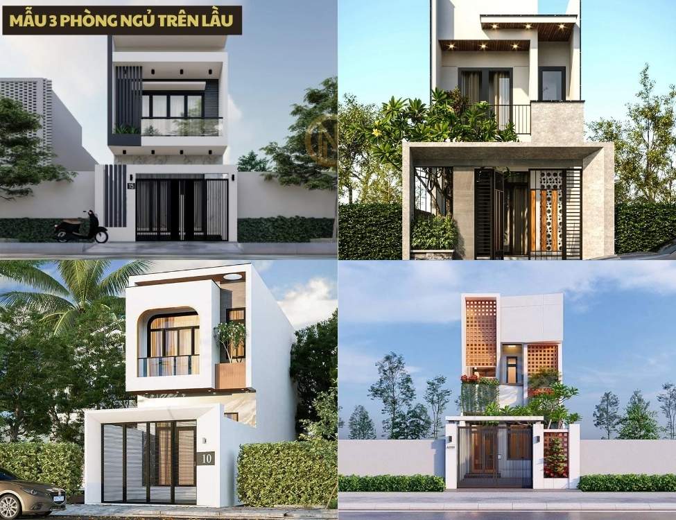 Mẫu 3 phòng ngủ trên lầu