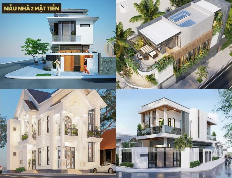 Mẫu nhà 2 mặt tiền