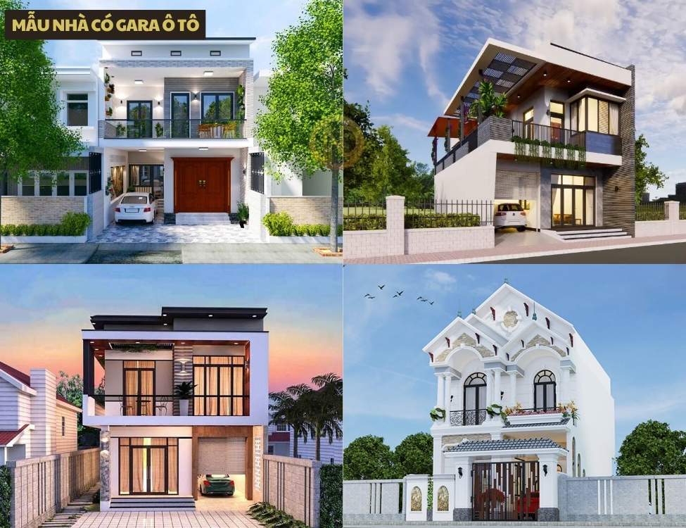Mẫu nhà có gara ô tô
