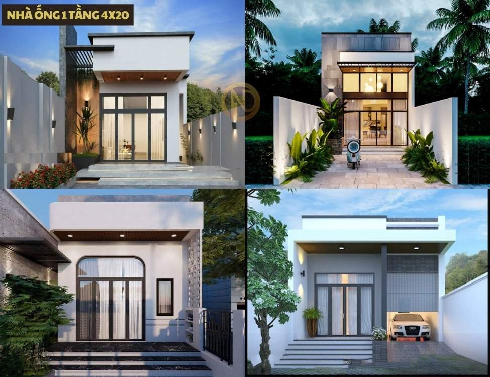 Nhà ống 1 tầng 4x20