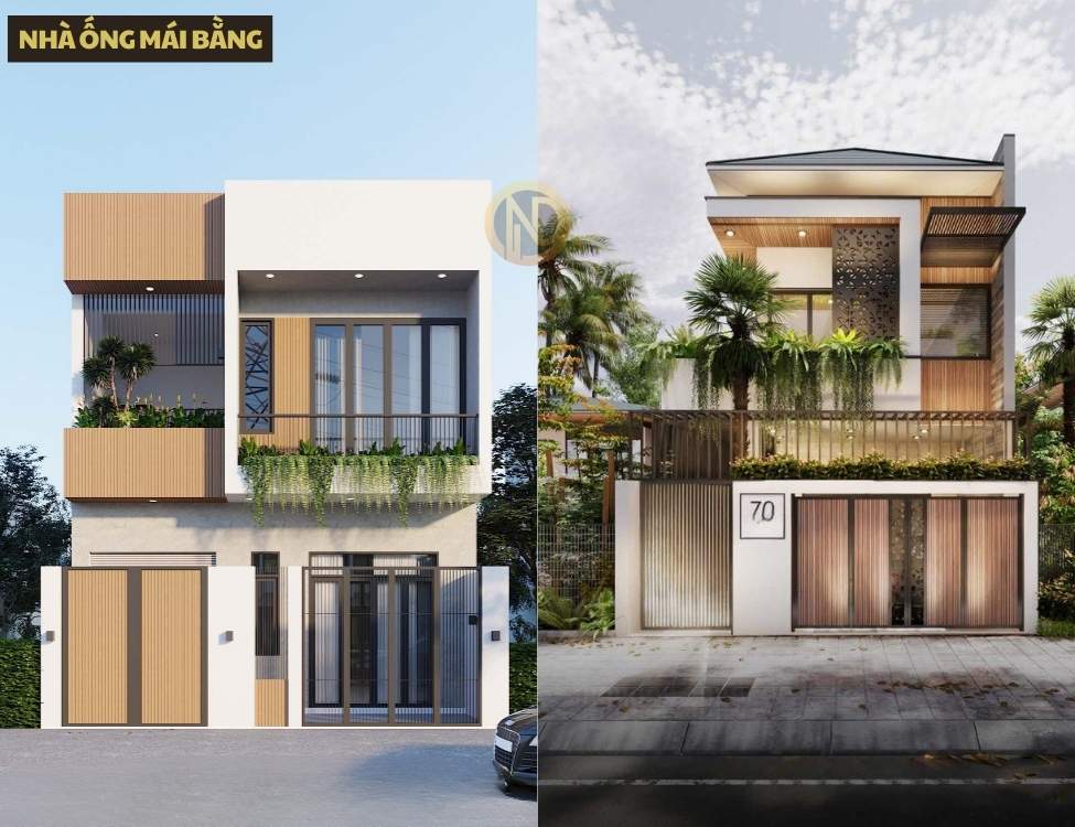 Nhà ống mái bằng