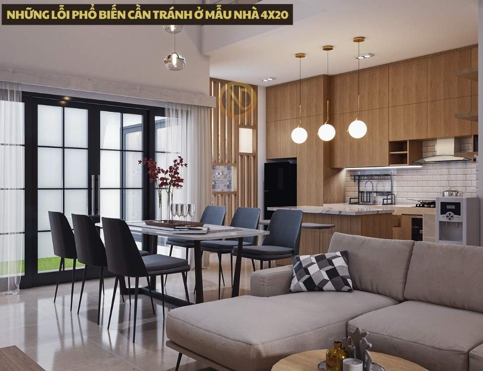 Những lỗi phổ biến cần tránh ở mẫu nhà 4x20