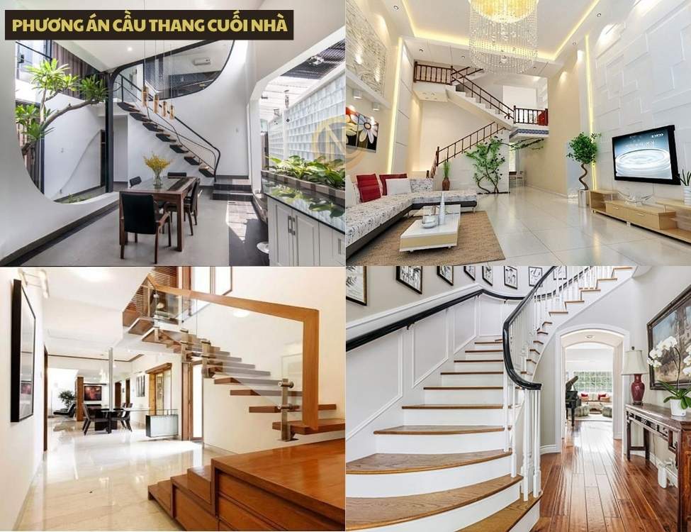Phương án Cầu thang cuối nhà