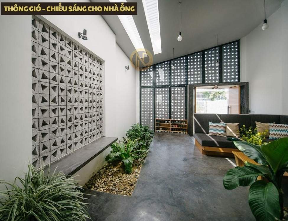 Thông gió và chiếu sáng cho nhà ống