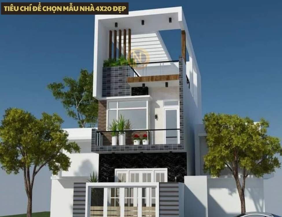 Tiêu chí để chọn mẫu nhà 4x20 đẹp