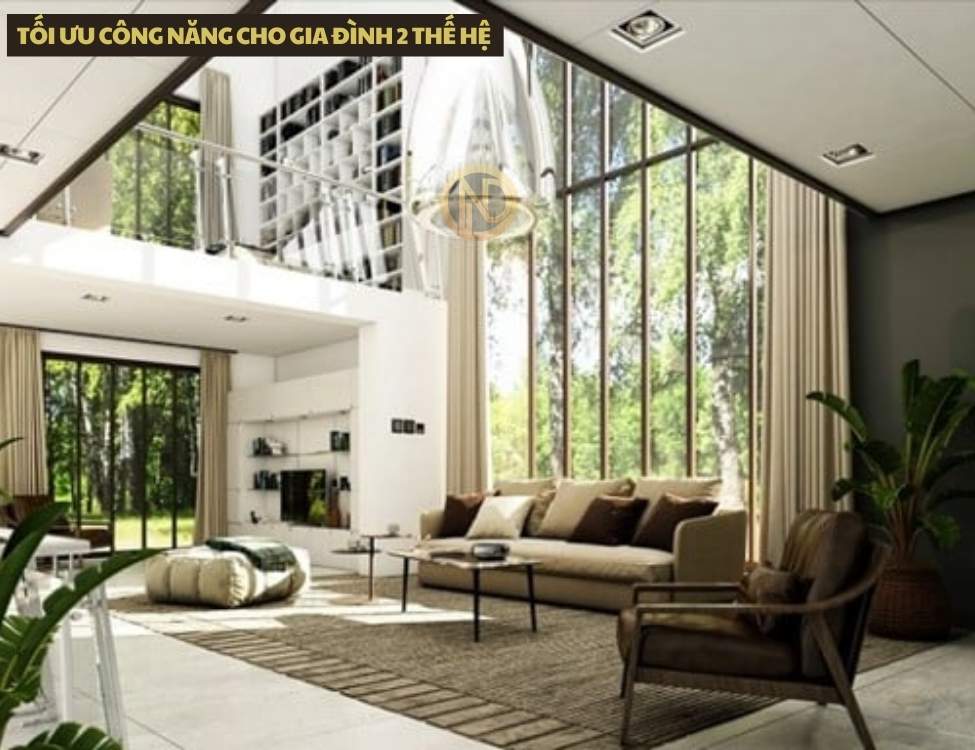 Tối ưu công năng cho Gia đình 2 thế hệ 