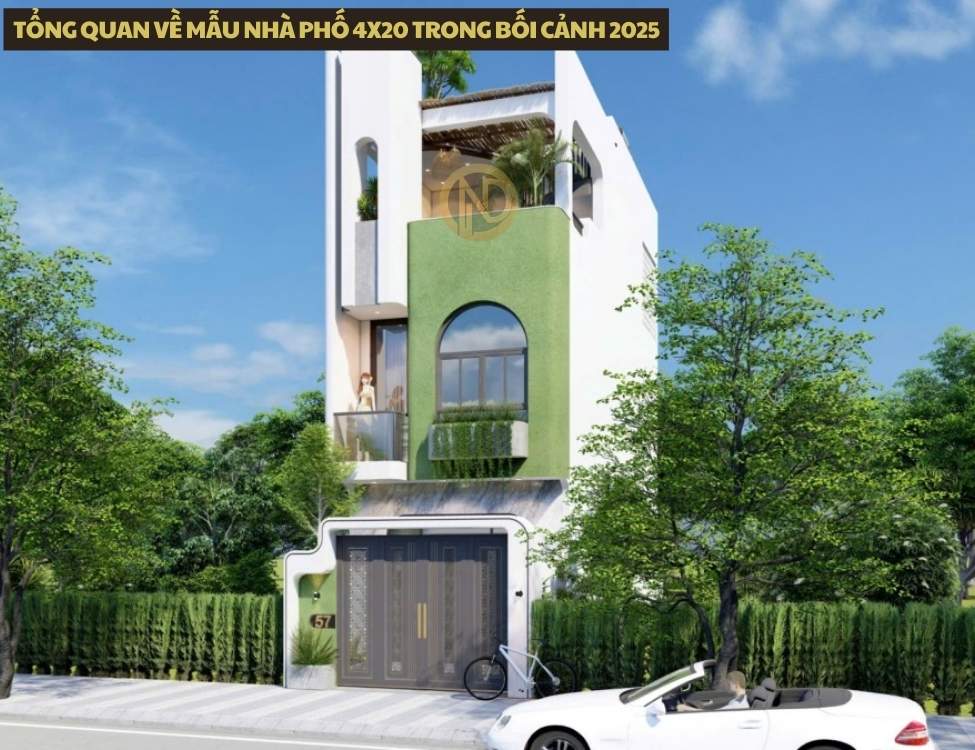 Tổng quan về mẫu nhà phố 4x20 trong bối cảnh 2025