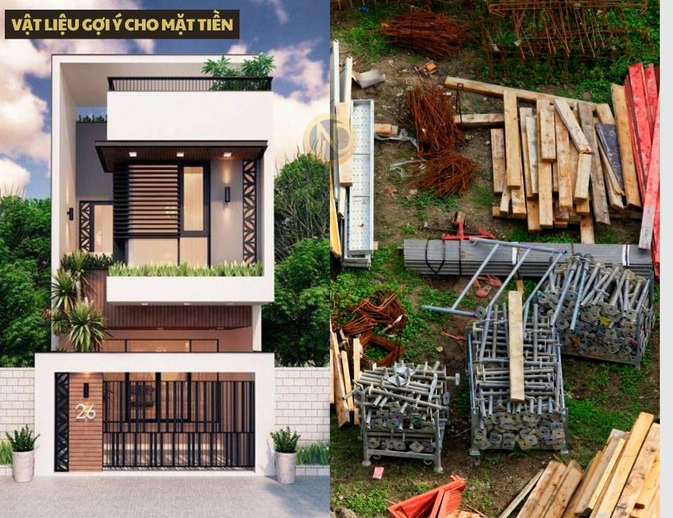 Vật liệu gợi ý cho mặt tiền
