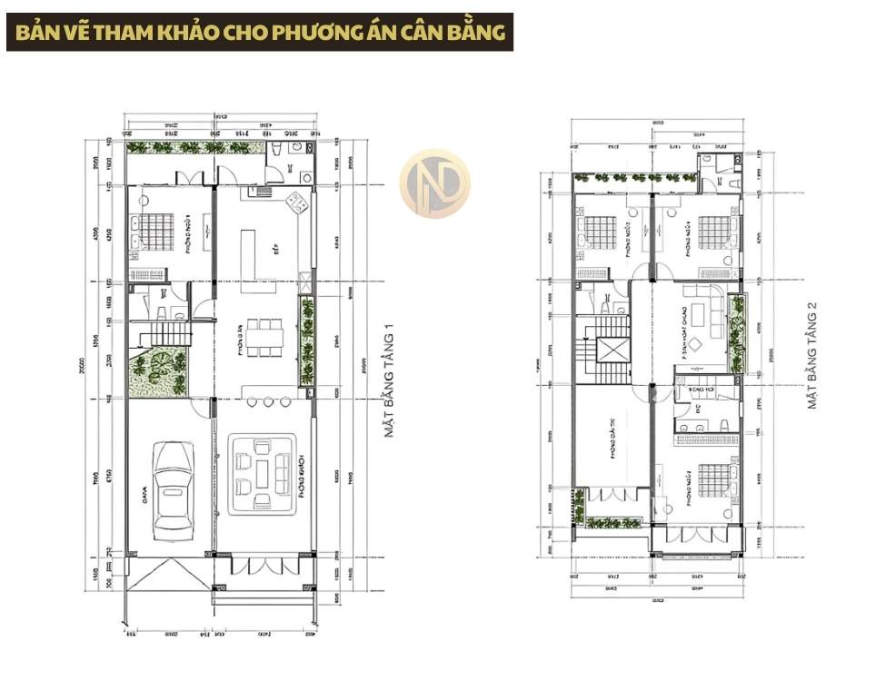 bản vẽ tham khảo cho Phương án cân bằng