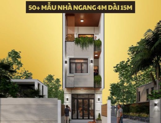 mẫu nhà ngang 4m dài 15m