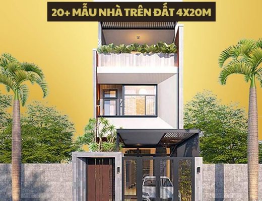 mẫu nhà trên đất 4x20m