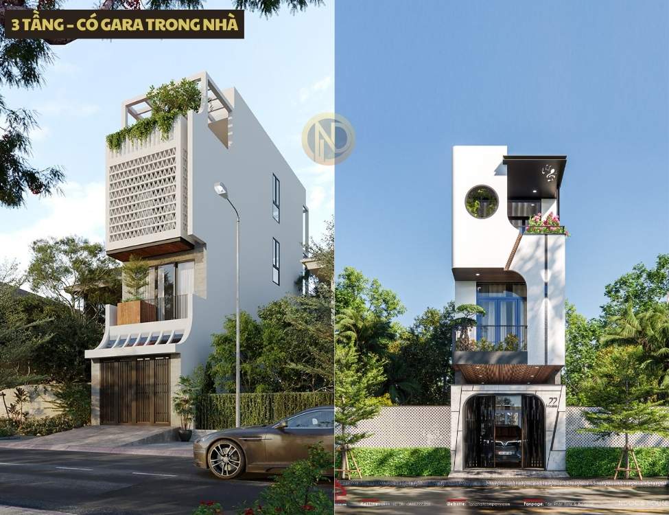Nhà 4x15m 3 tầng có gara trong nhà
