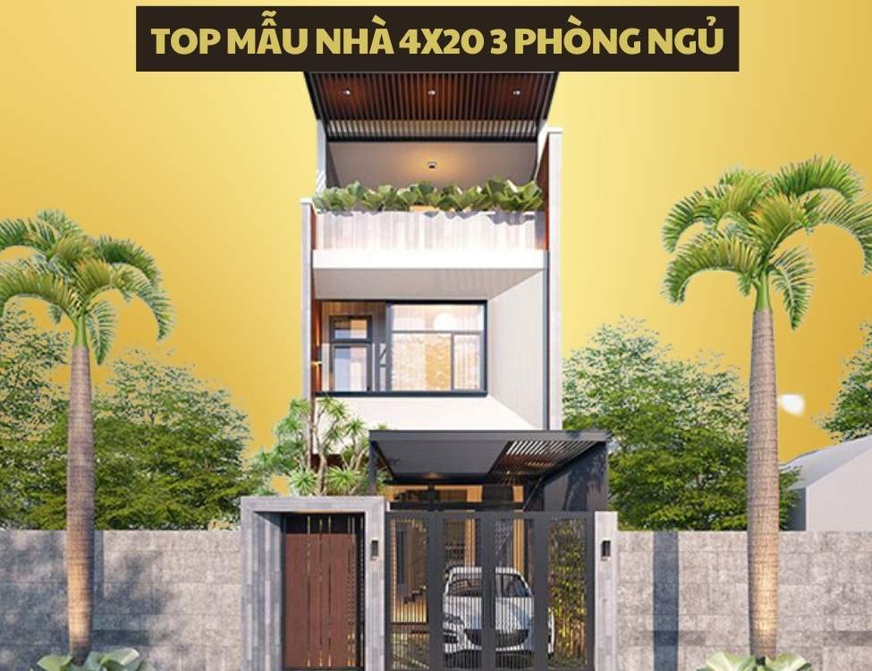 nhà 4x20 3 phòng ngủ