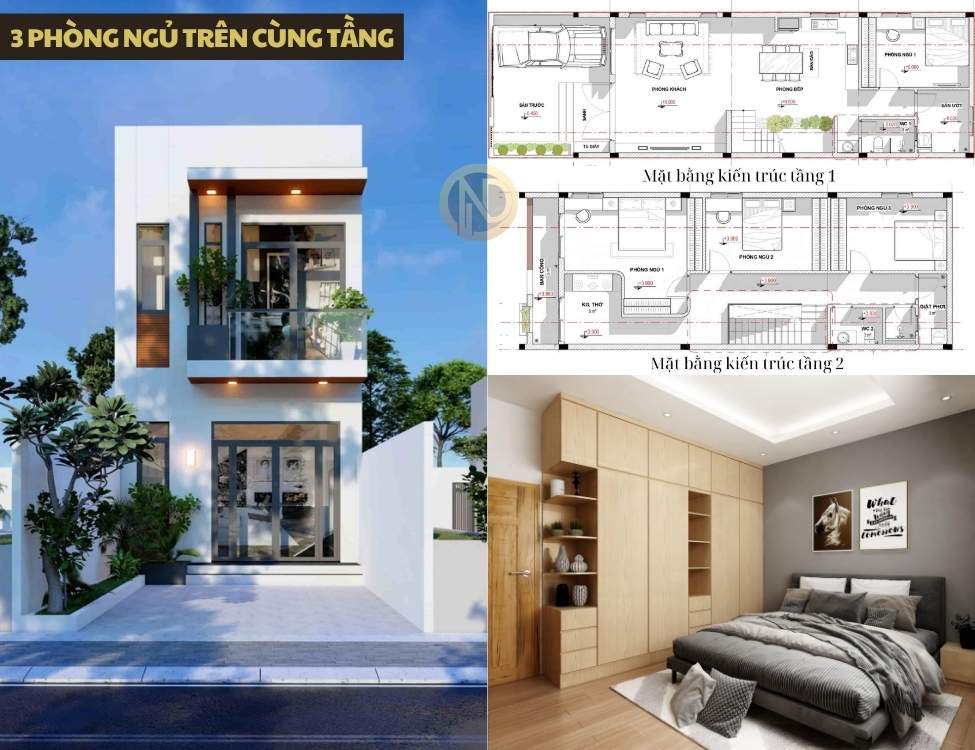 3 phòng ngủ trên cùng tầng