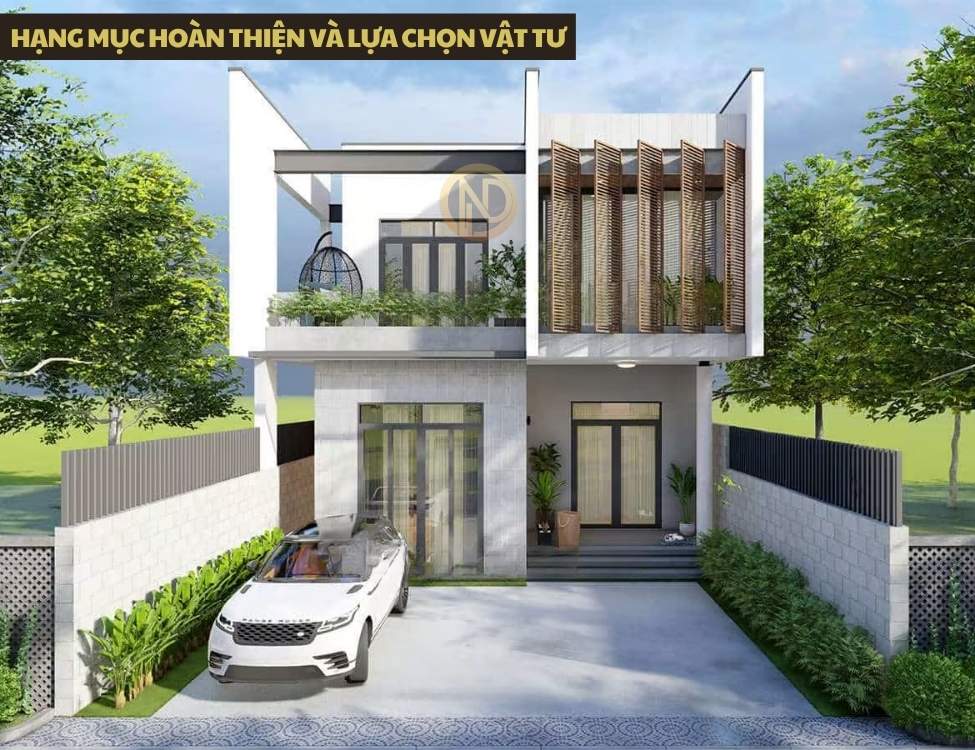 Hạng mục hoàn thiện và lựa chọn vật tư