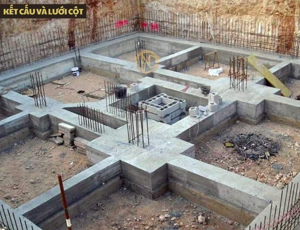 Kết cấu và lưới cột