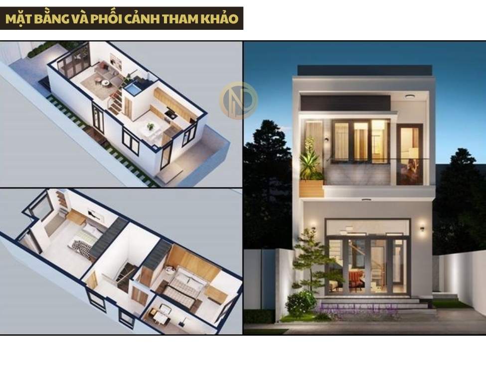 Mặt bằng và phối cảnh tham khảo