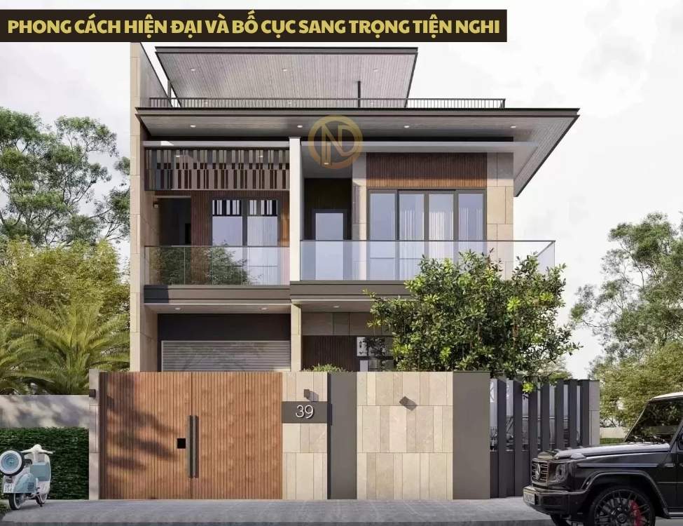 Phong cách hiện đại và bố cục sang trọng tiện nghi