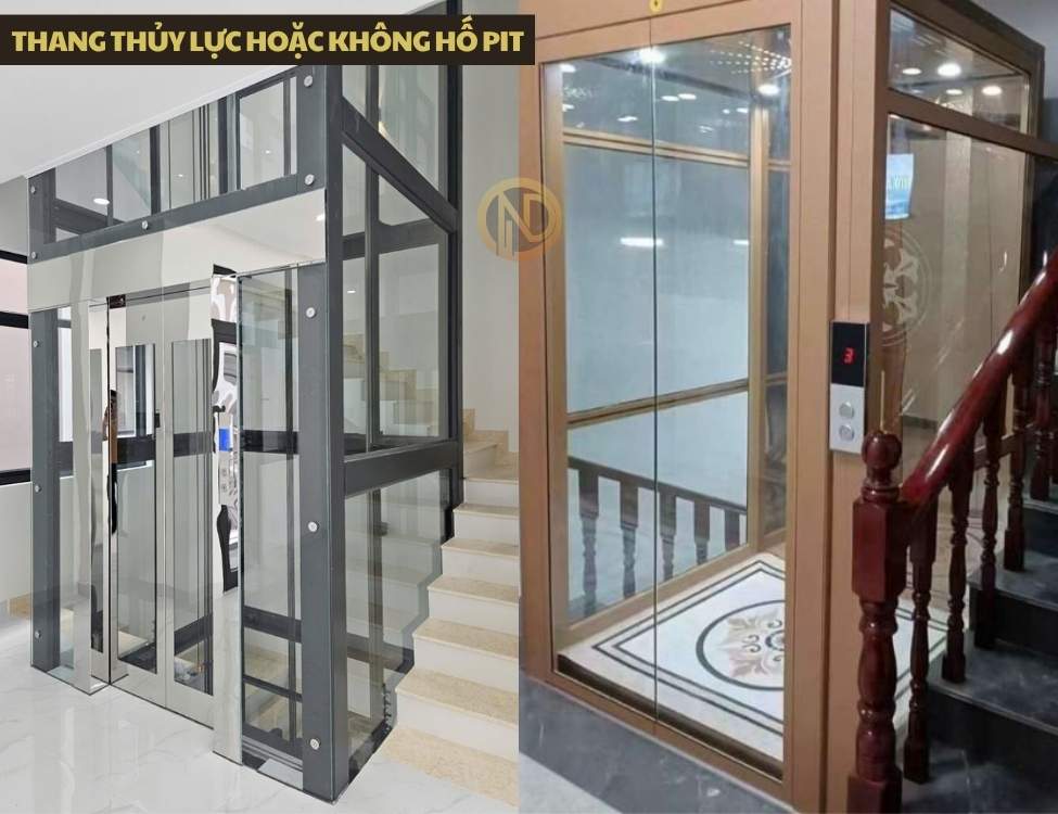 Thang thủy lực hoặc không hố PIT