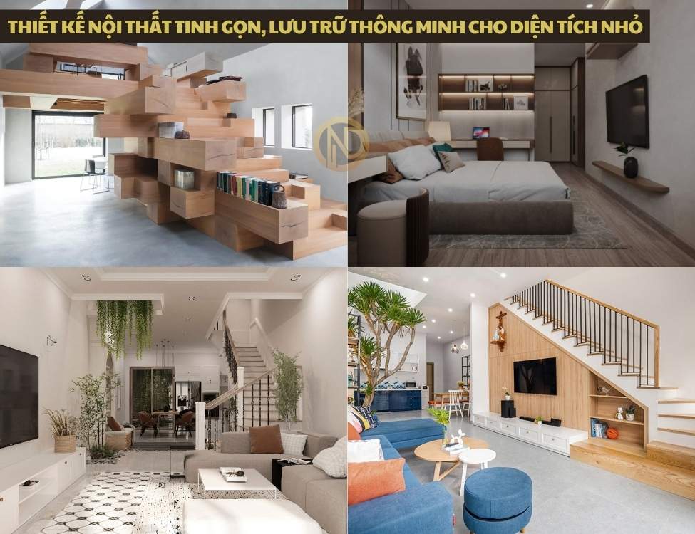 Thiết kế nội thất tinh gọn lưu trữ thông minh cho diện tích nhỏ