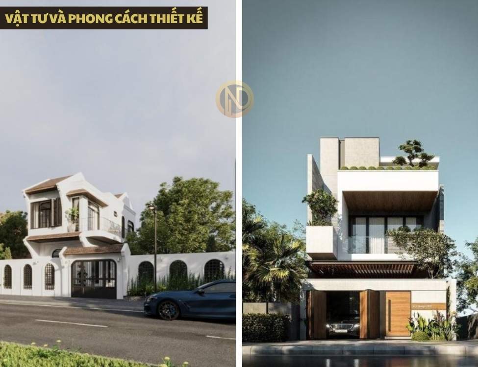 Vật tư và phong cách thiết kế