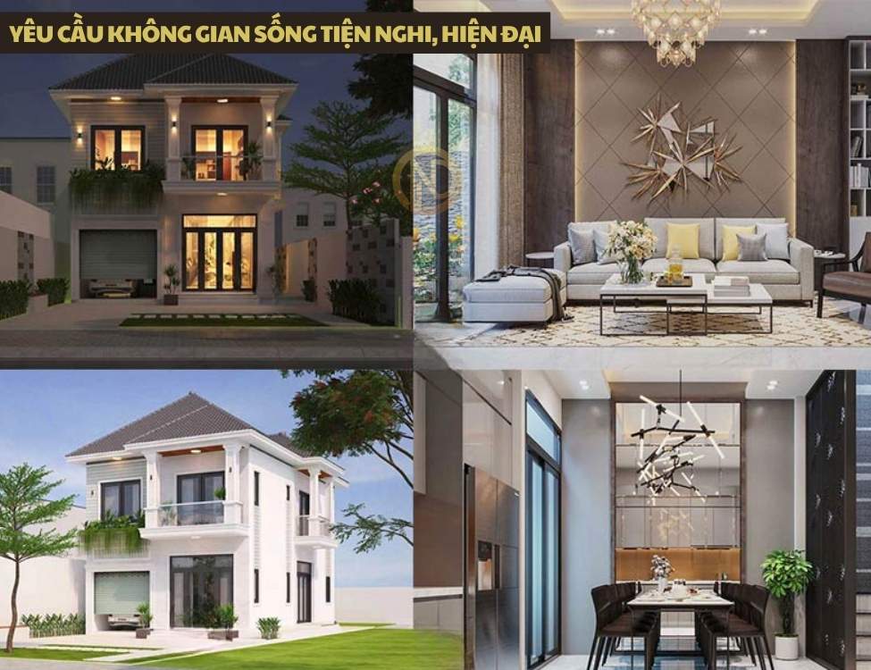 Yêu cầu không gian sống tiện nghi hiện đại