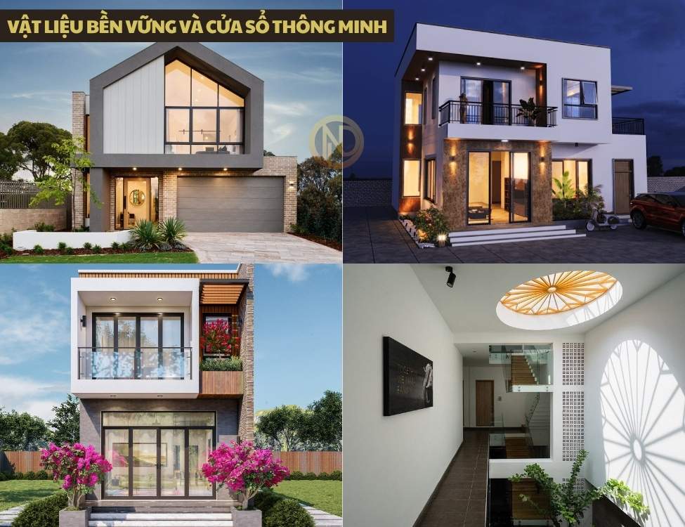 vật liệu bền vững và cửa sổ thông minh