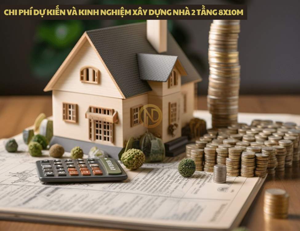 Chi phí dự kiến và kinh nghiệm xây dựng nhà 2 tầng 8x10m